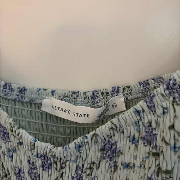 Altar'd State Blue and Purple Floral Dress - Picture 4 of 5